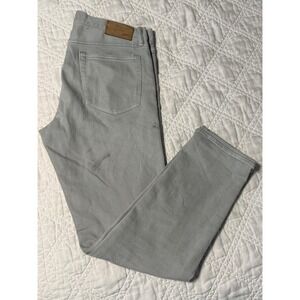 AE77 American Eagle The Slim Selvedge Jeans Mens 30x32 Grey Organic Cotton Denim
